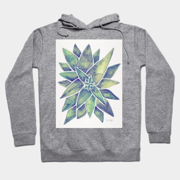 Marbled Aloe Vera Hoodie by CatCoq